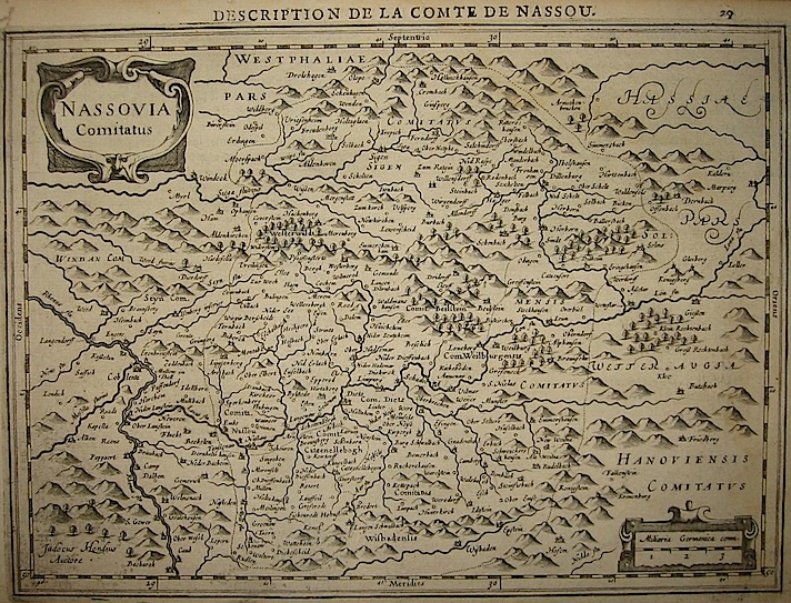 Mercator Gerard - Hondius Jodocus Nassovia Comitatus 1630 Amsterdam